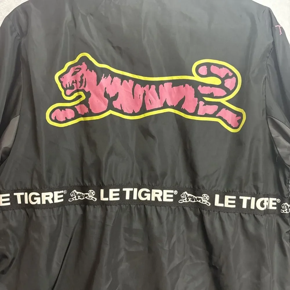 Le Tigre Pullover Jacket Half Zip Windbreaker Size Small
